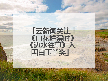 云新闻关注丨《山花烂漫时》《边水往事》入围白玉兰奖